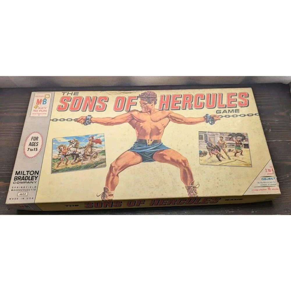 1965 Sons Of Hercules Board Game by Milton Bradley Vintage RARE